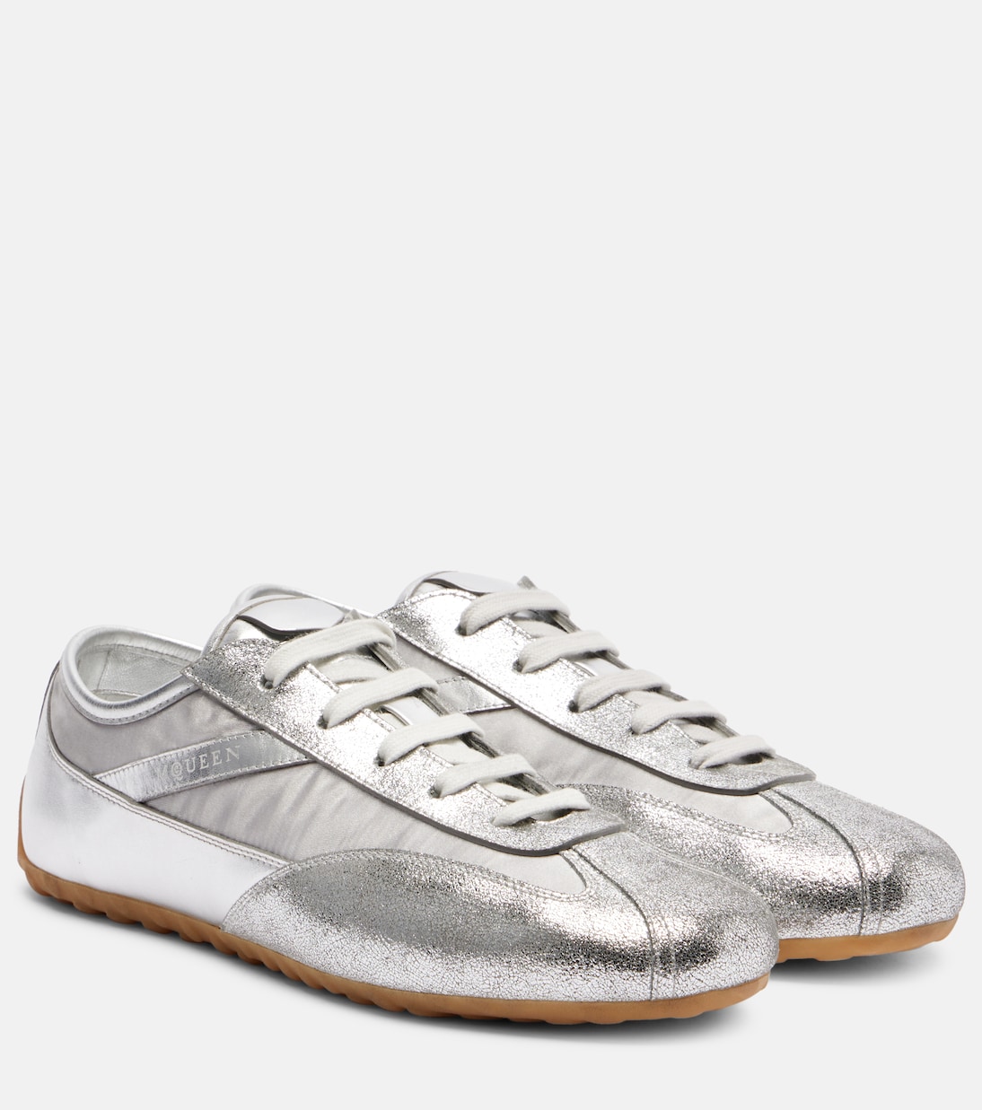 Boxe metallic leather sneakers | McQueen