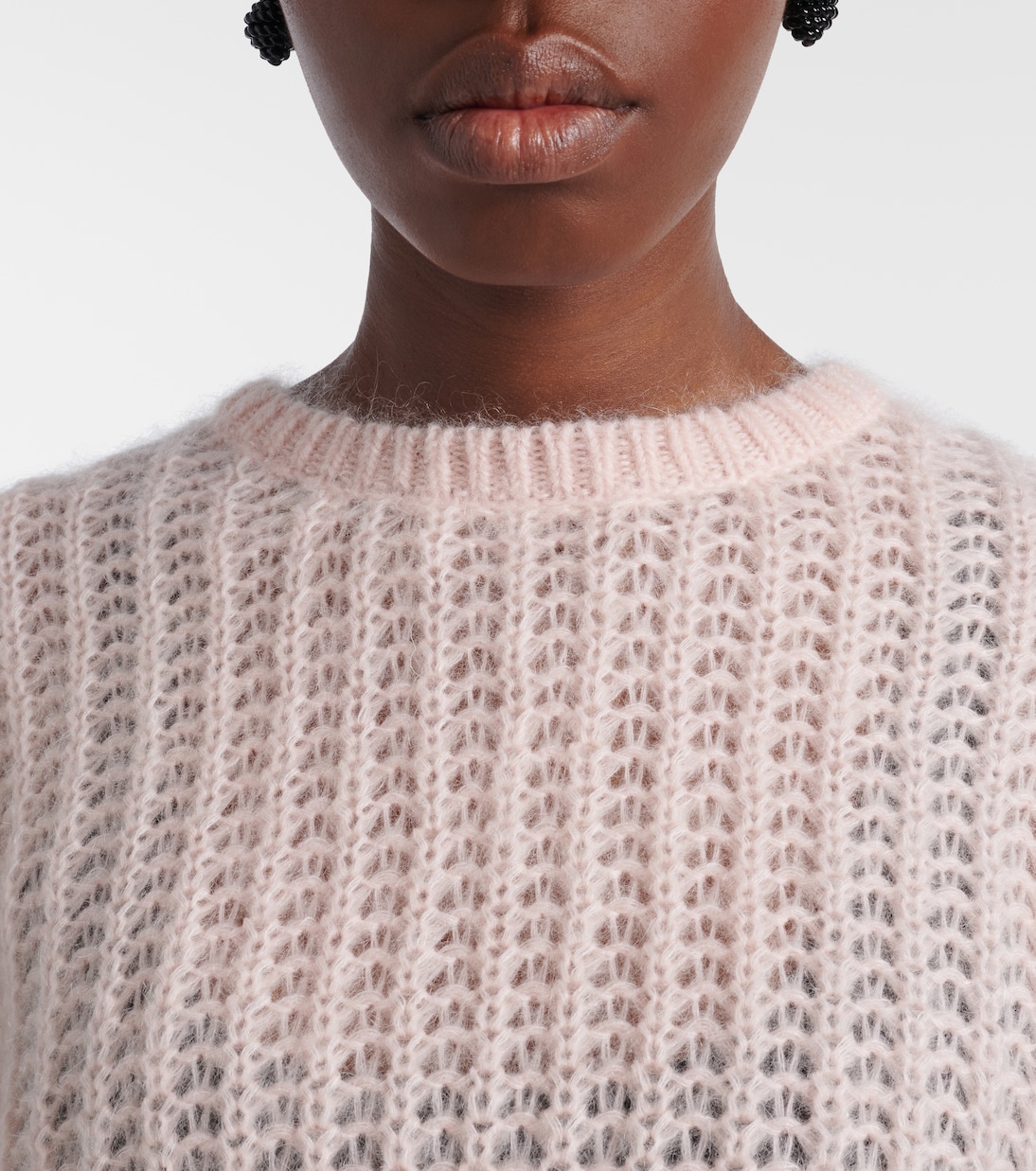 Open-knit oversized mohair-blend sweater | Toteme