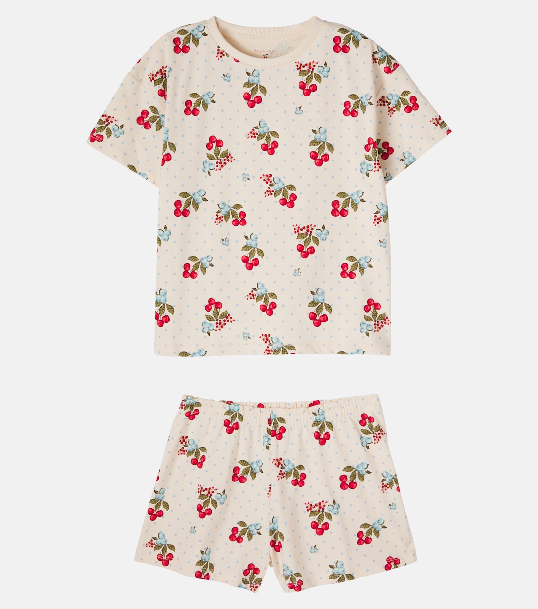 Ensemble t-shirt et short Lin en coton | Konges Sløjd