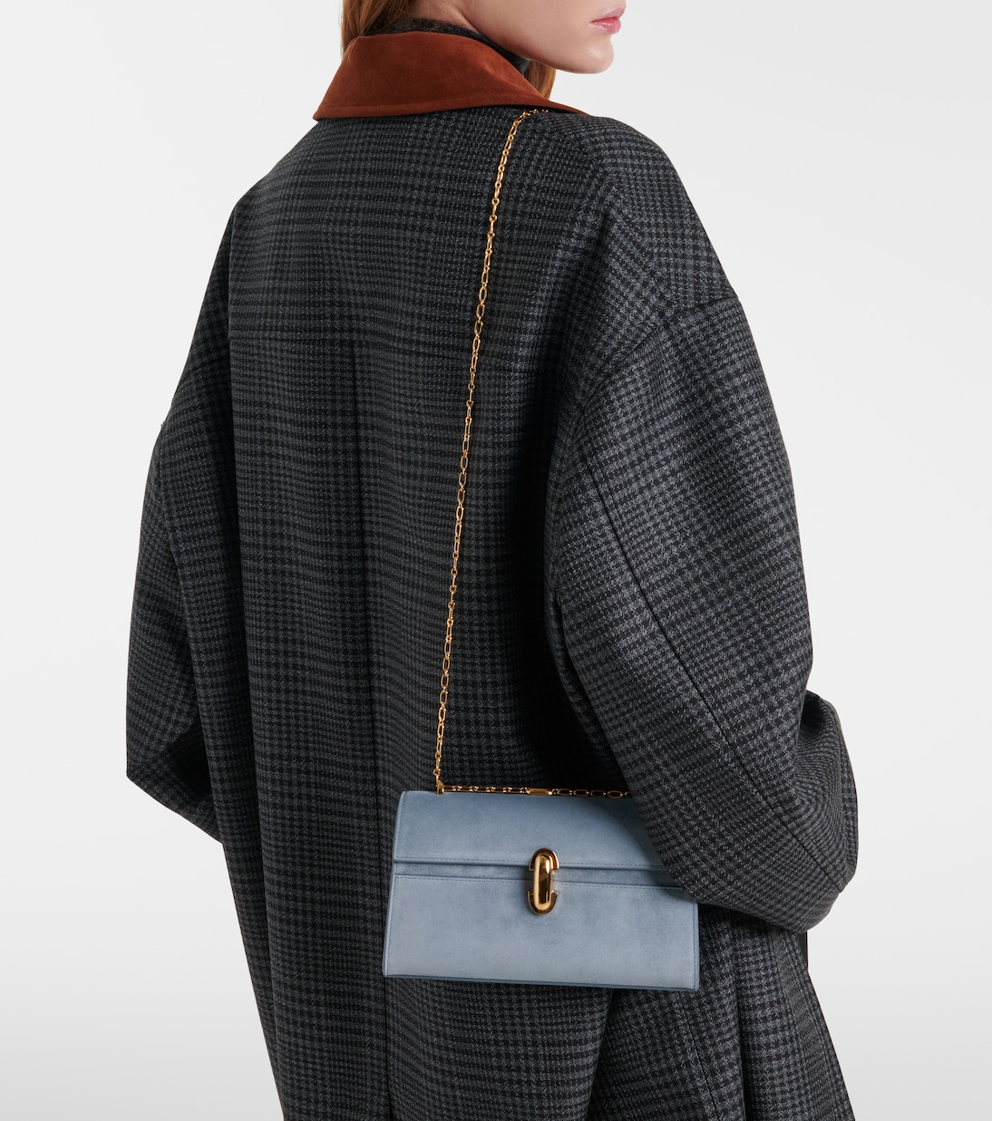 Symmetry Chain Mini suede crossbody bag | Savette