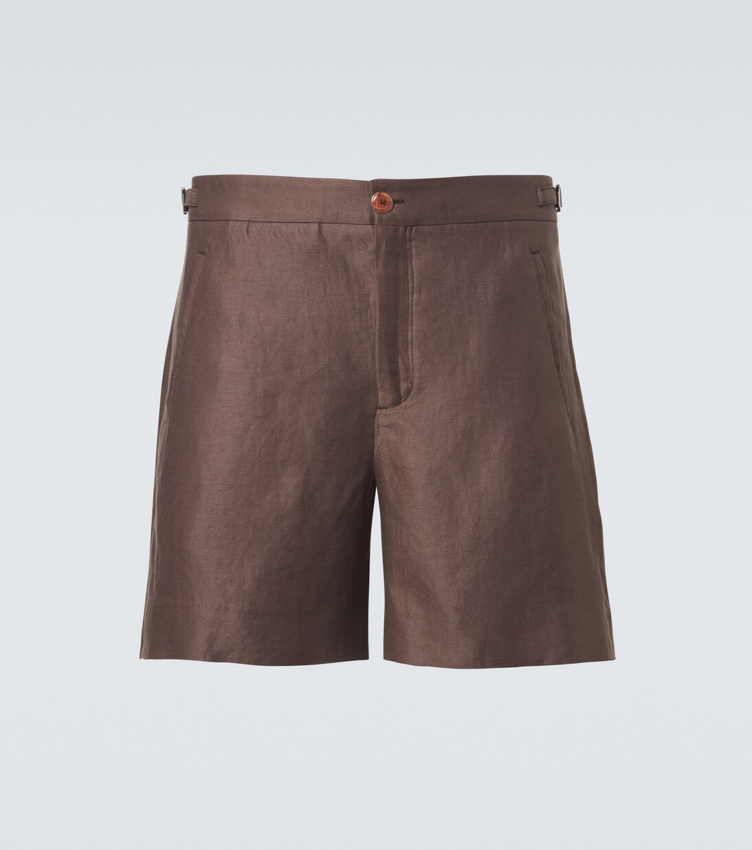 Linen shorts with sunstone | God's True Cashmere