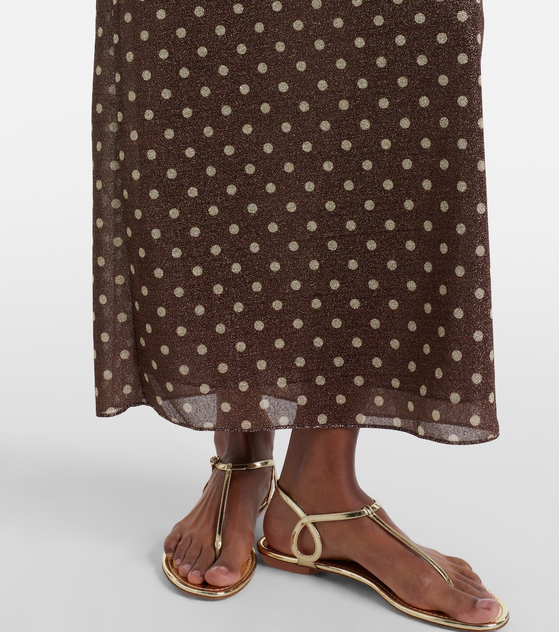 Robe longue Lumière à pois | Oséree