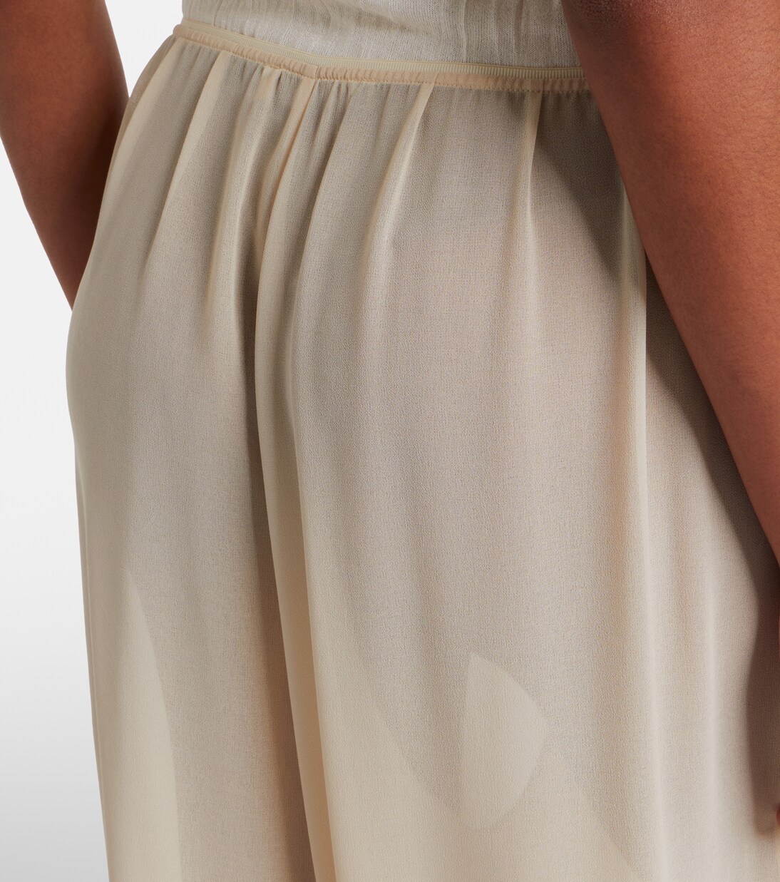 Pantalon ballon Mio en crêpe transparent | The Frankie Shop