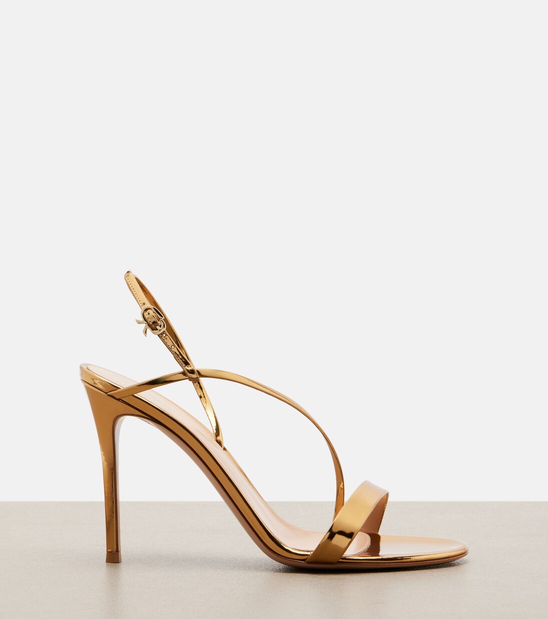 Sandalias de piel metalizada | Gianvito Rossi