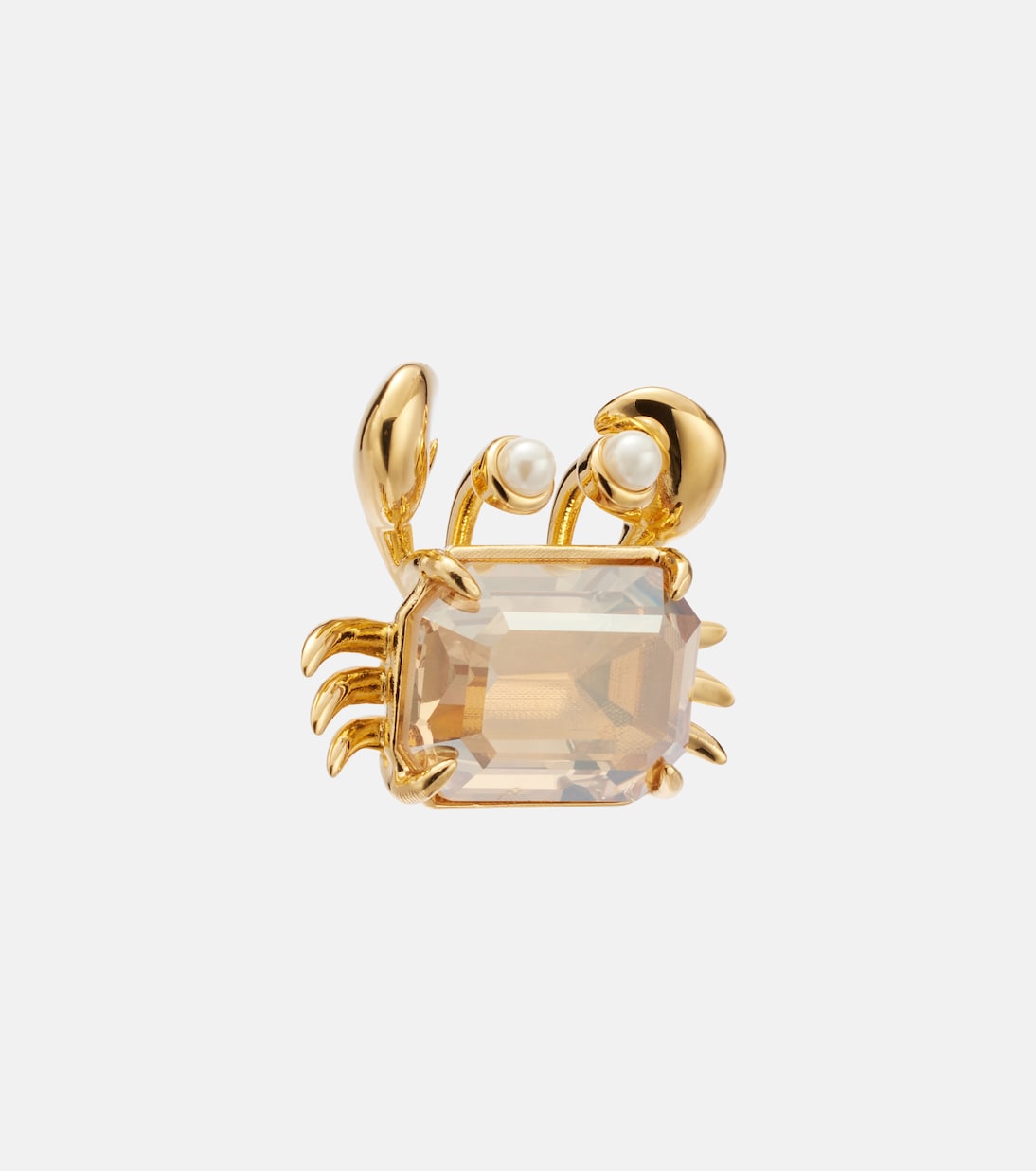Crab embellished earrings | Oscar de la Renta