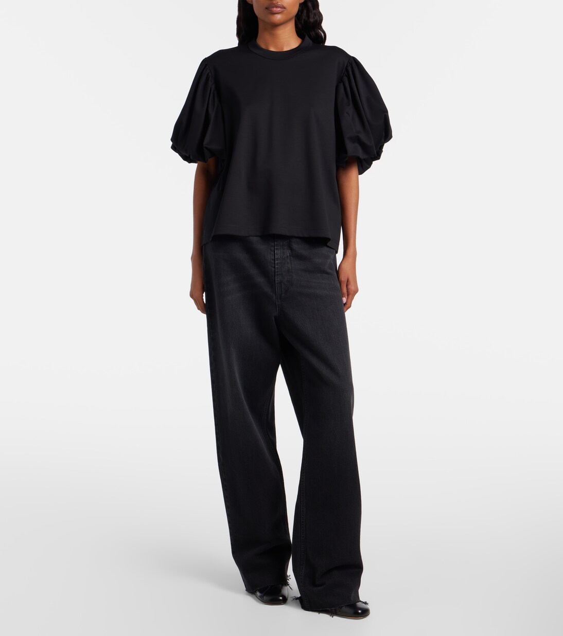 T-Shirt aus Baumwoll-Jersey | Noir Kei Ninomiya