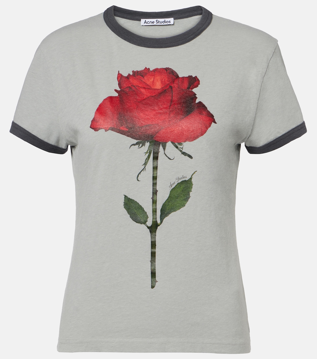 Printed cotton-blend T-shirt | Acne Studios