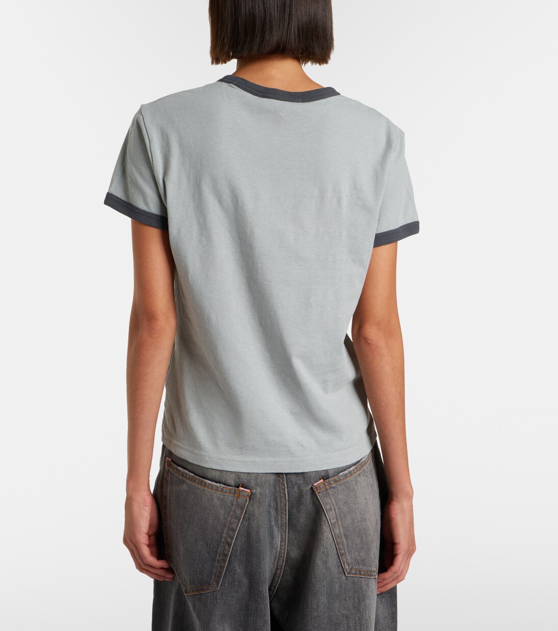 Printed cotton-blend T-shirt | Acne Studios