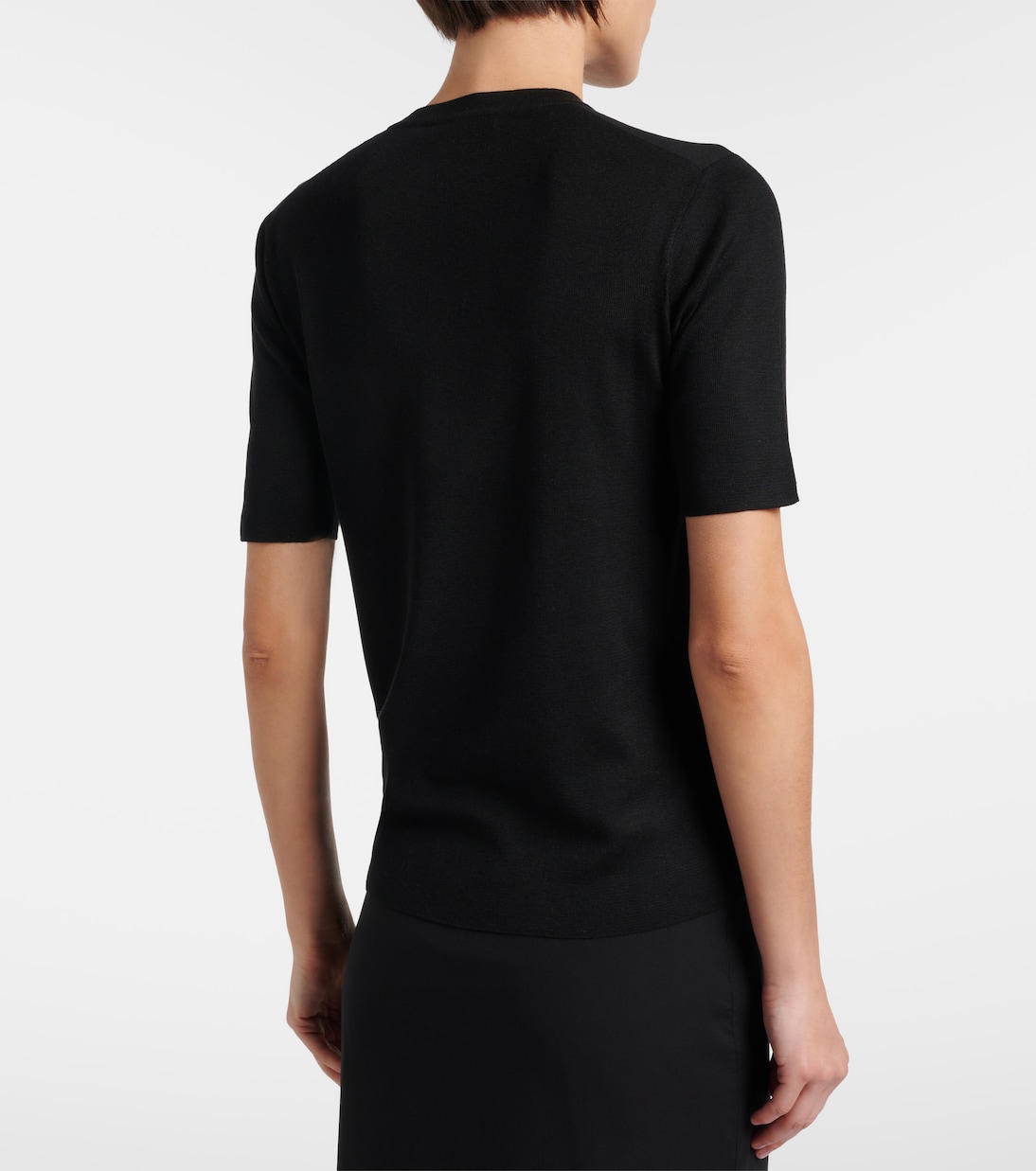 T-shirt Ozzi en soie mélangée | The Row