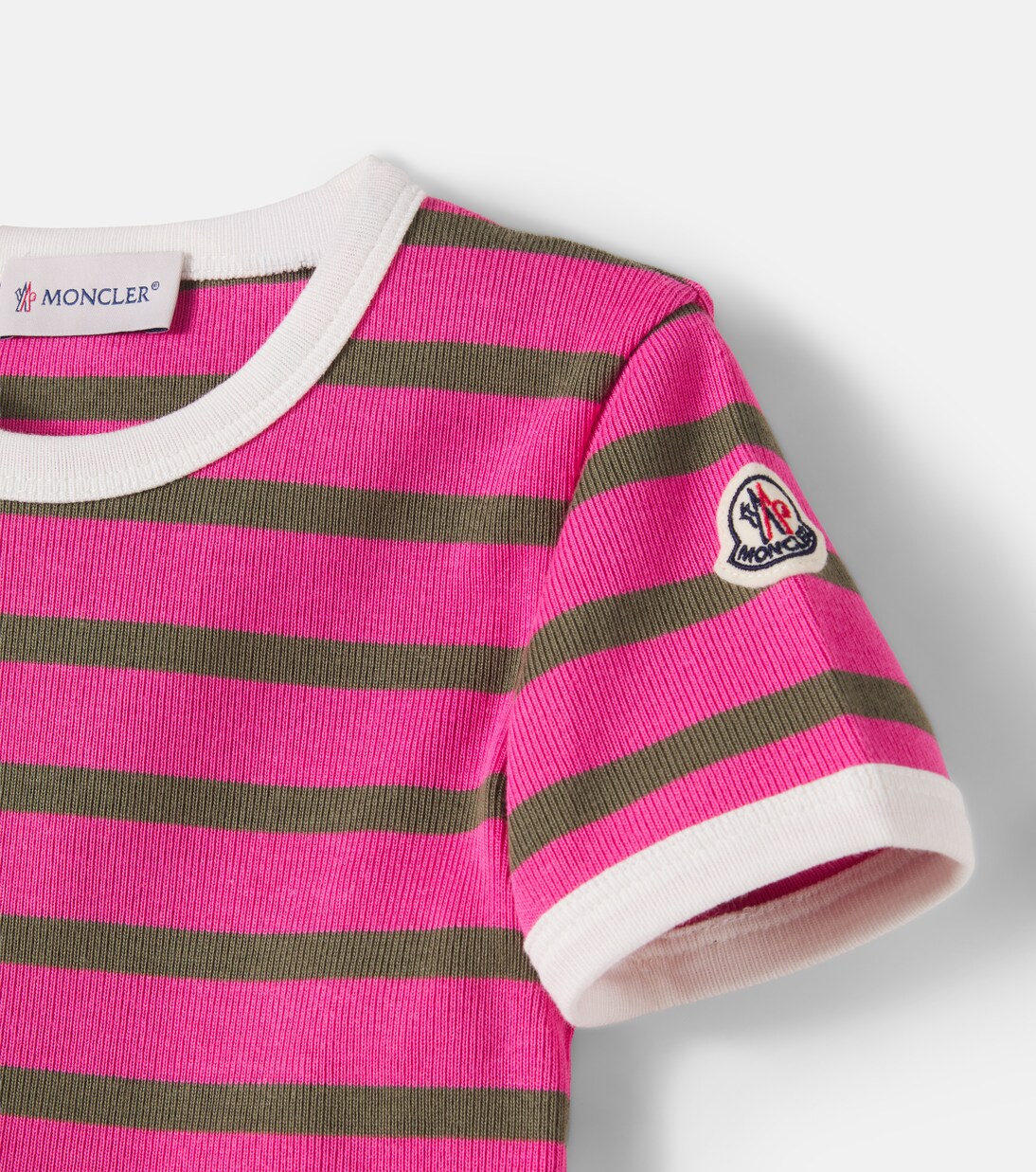 Striped cotton T-shirt | Moncler Enfant