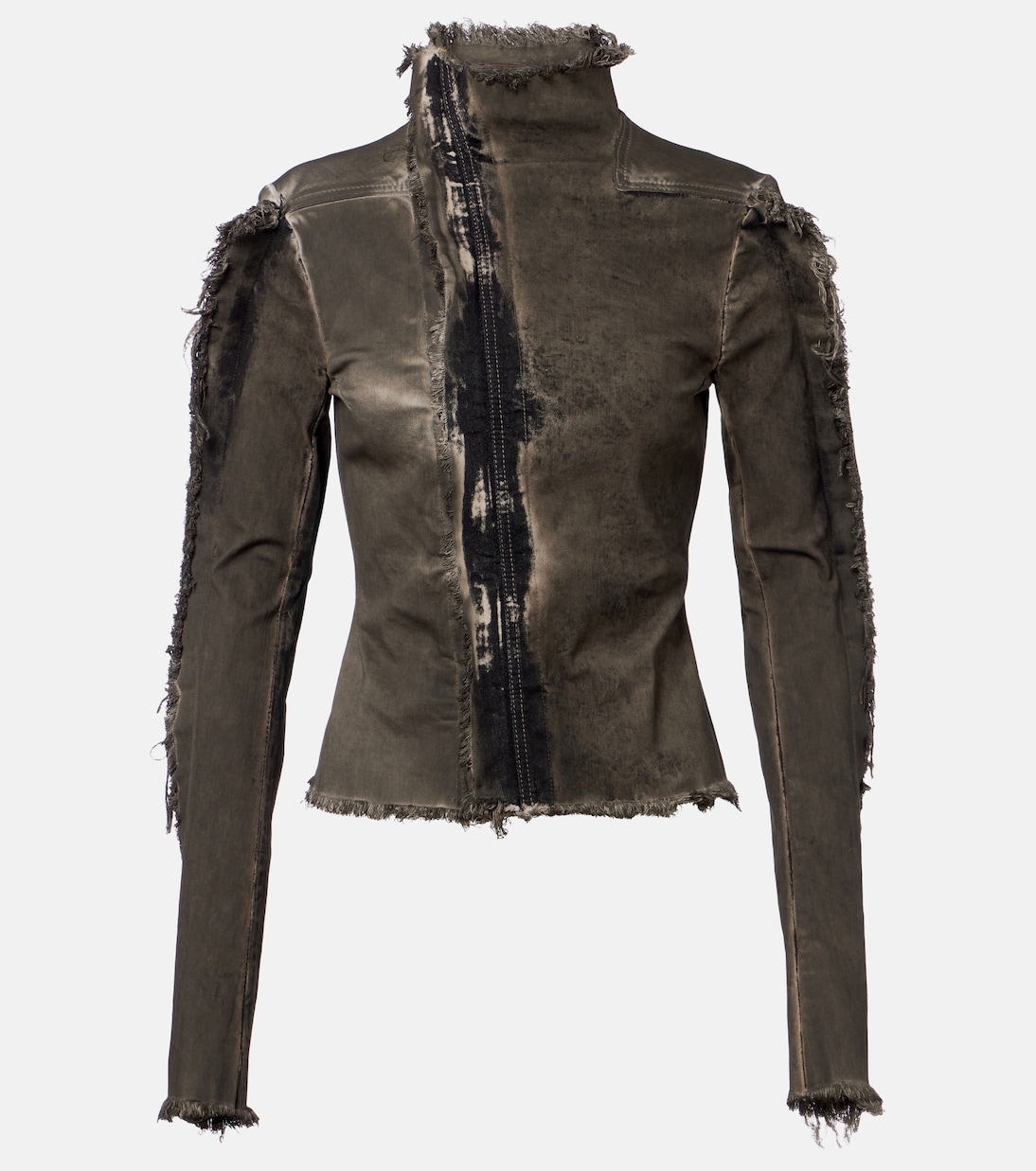 Gary distressed denim jacket | Rick Owens