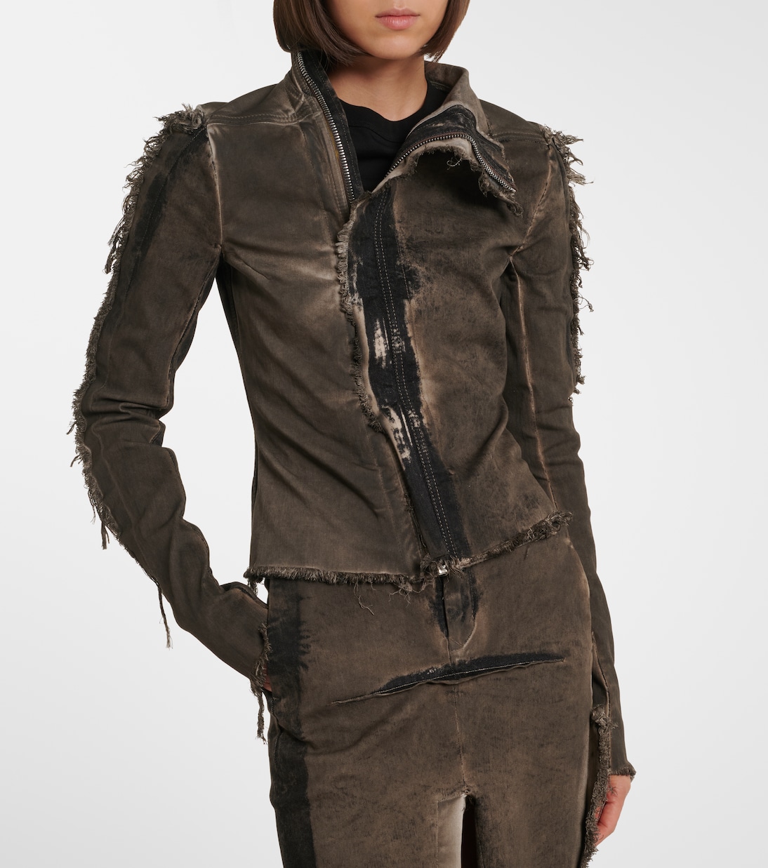 Gary distressed denim jacket | Rick Owens