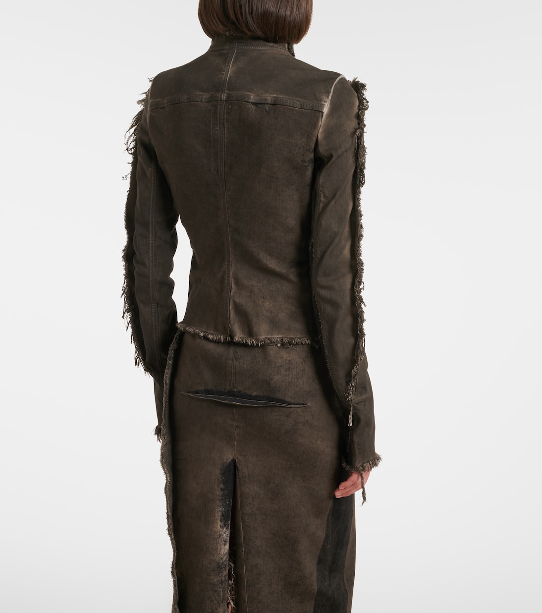 Gary distressed denim jacket | Rick Owens