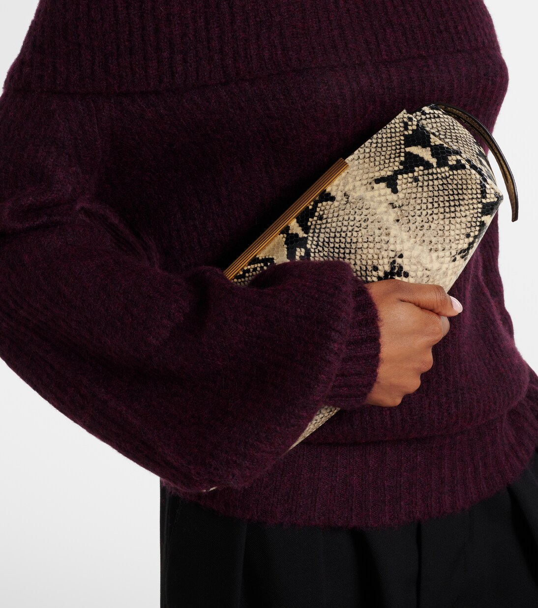Off-Shoulder-Pullover aus Kaschmir und Seide | Jardin des Orangers