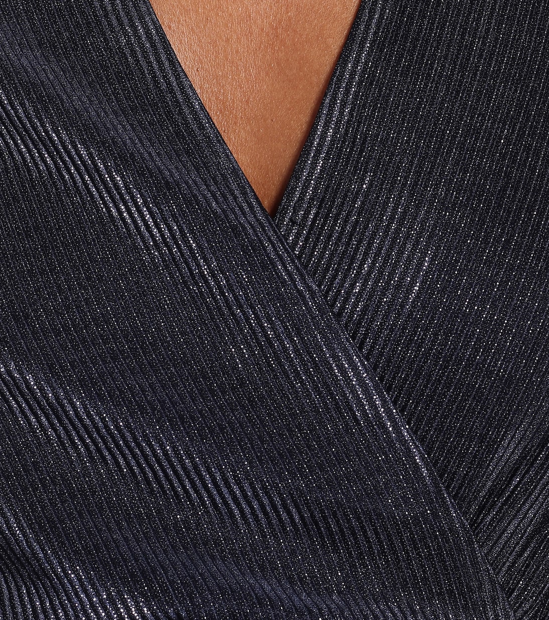 Cropped-Top aus Lamé | Simkhai