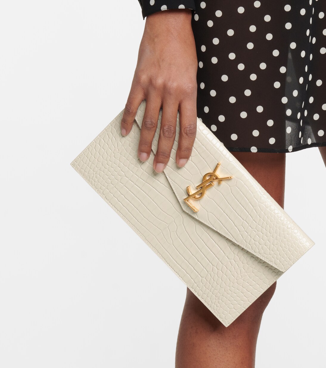 Clutch Uptown aus Leder | Saint Laurent