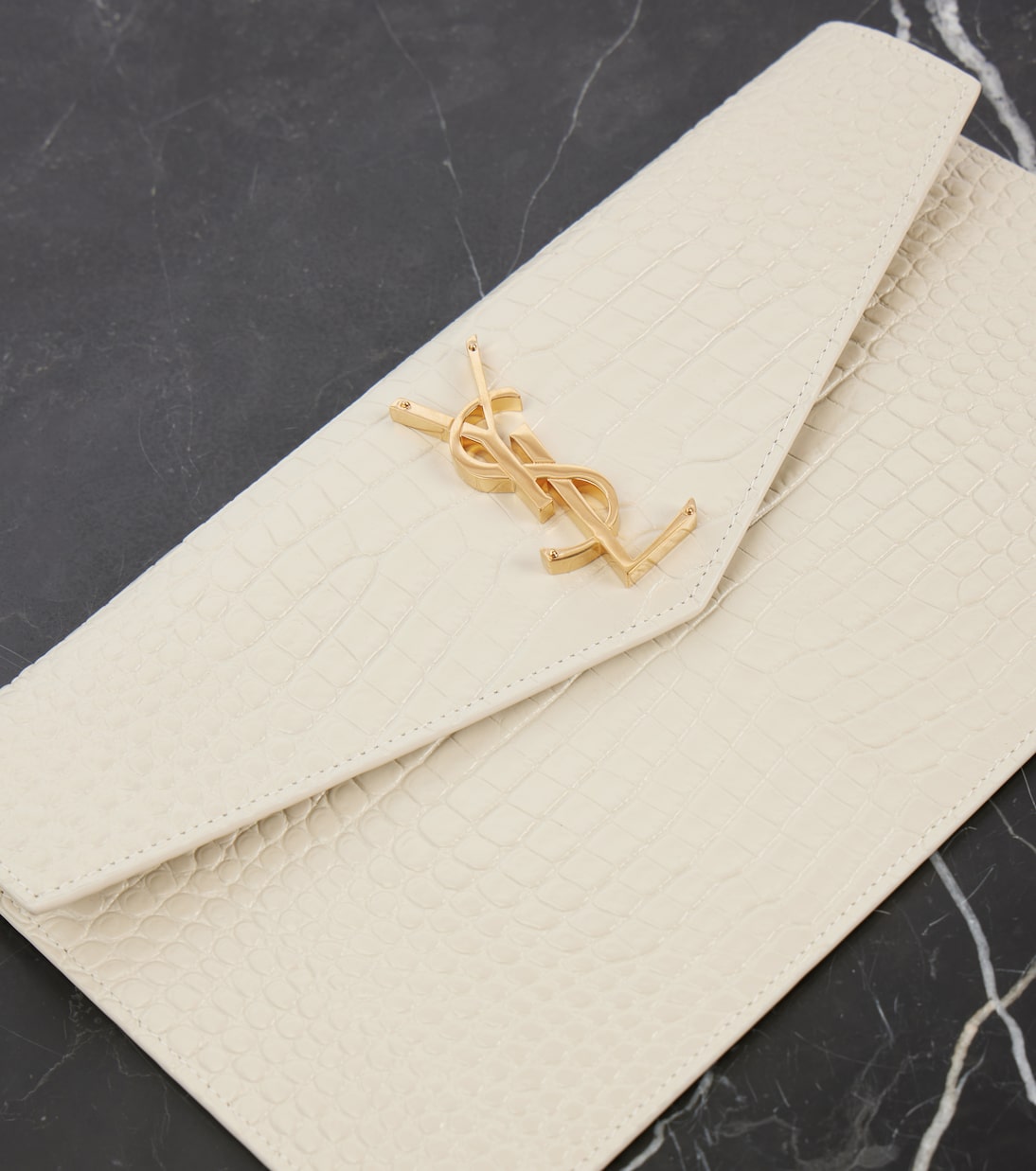 Clutch Uptown aus Leder | Saint Laurent