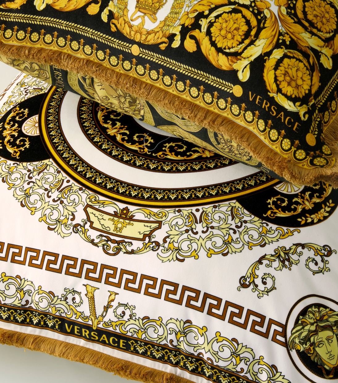 Medusa cotton cushion | Versace Home