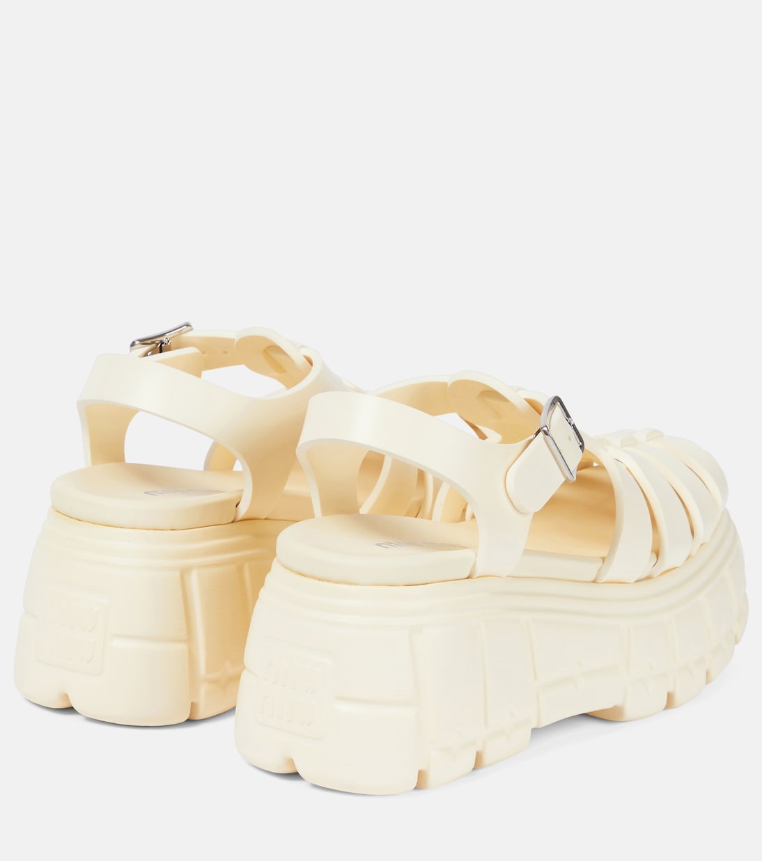 Plateausandalen aus Leder | Miu Miu