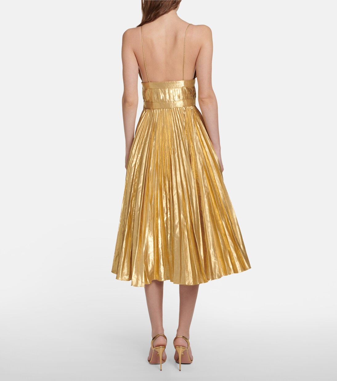 Vestido midi Winda plisado | Altuzarra