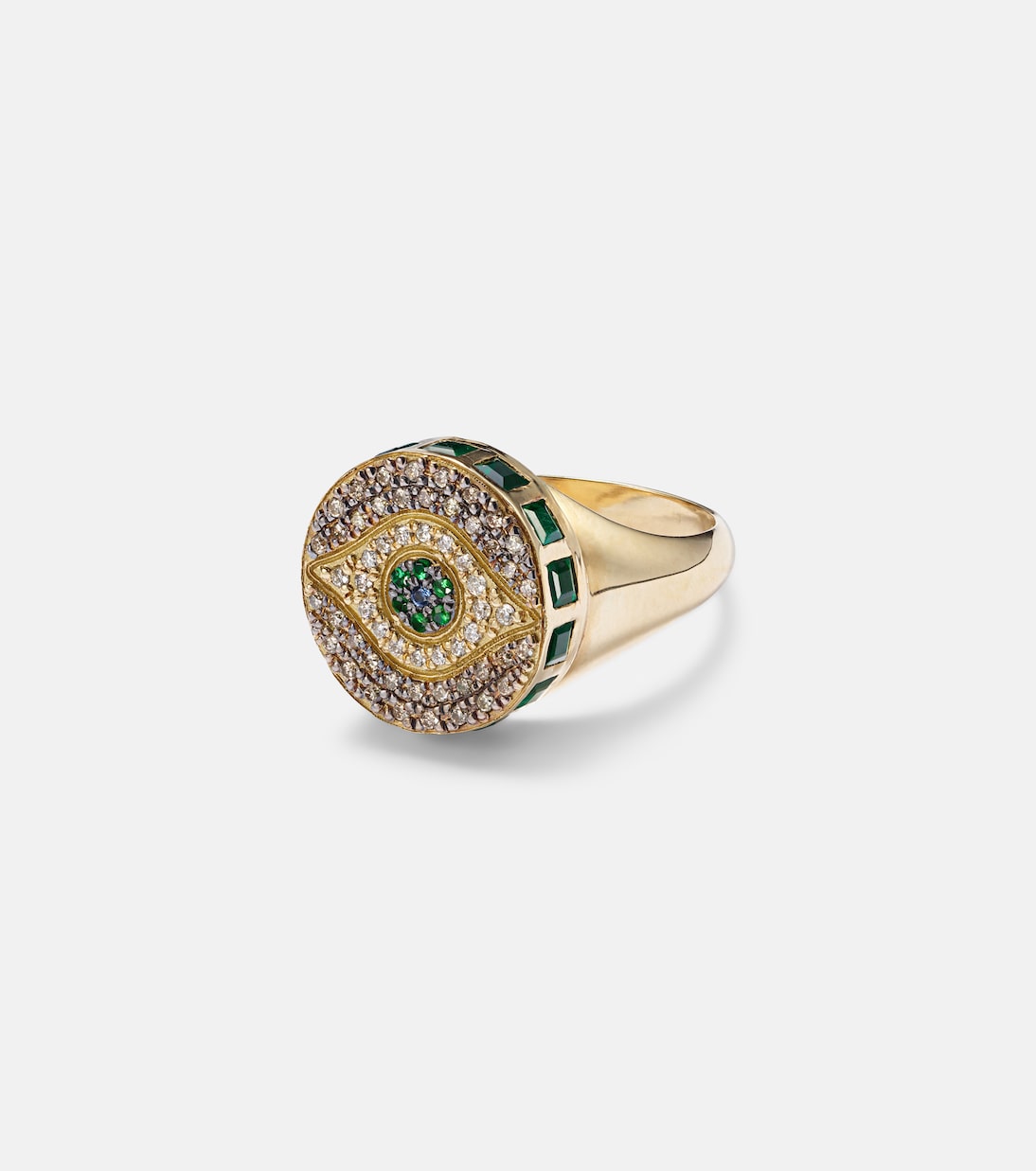 Anello Dawn Candy in oro 18kt con diamanti e pietre preziose | Ileana Makri