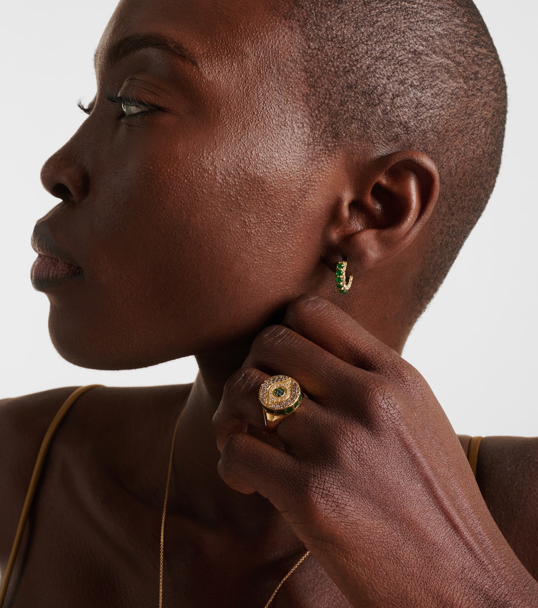 Anello Dawn Candy in oro 18kt con diamanti e pietre preziose | Ileana Makri