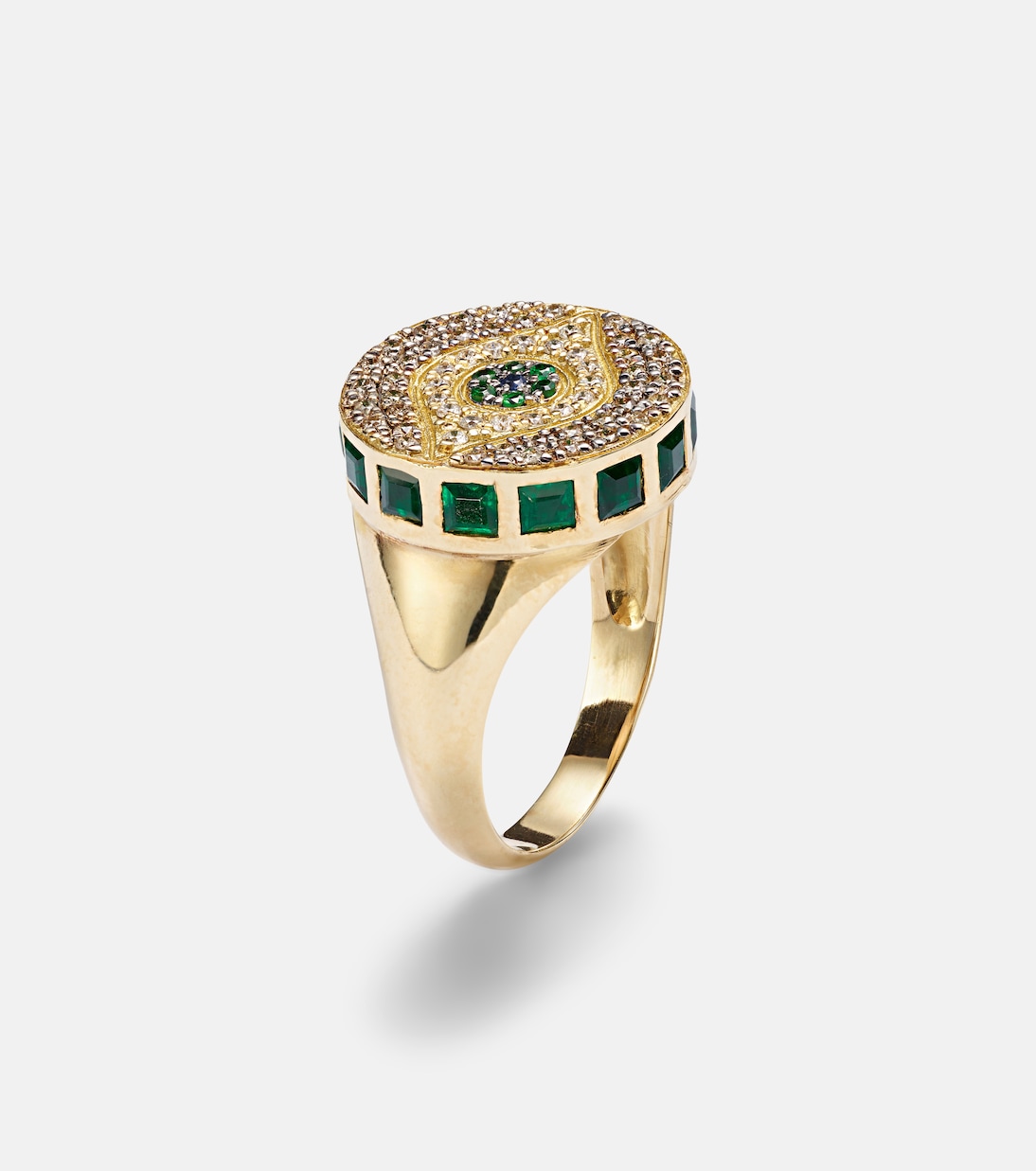 Anello Dawn Candy in oro 18kt con diamanti e pietre preziose | Ileana Makri