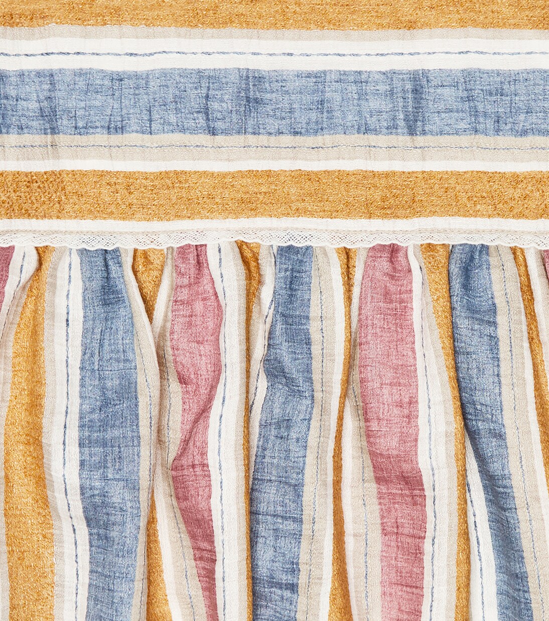 Striped linen-blend top | Il Gufo