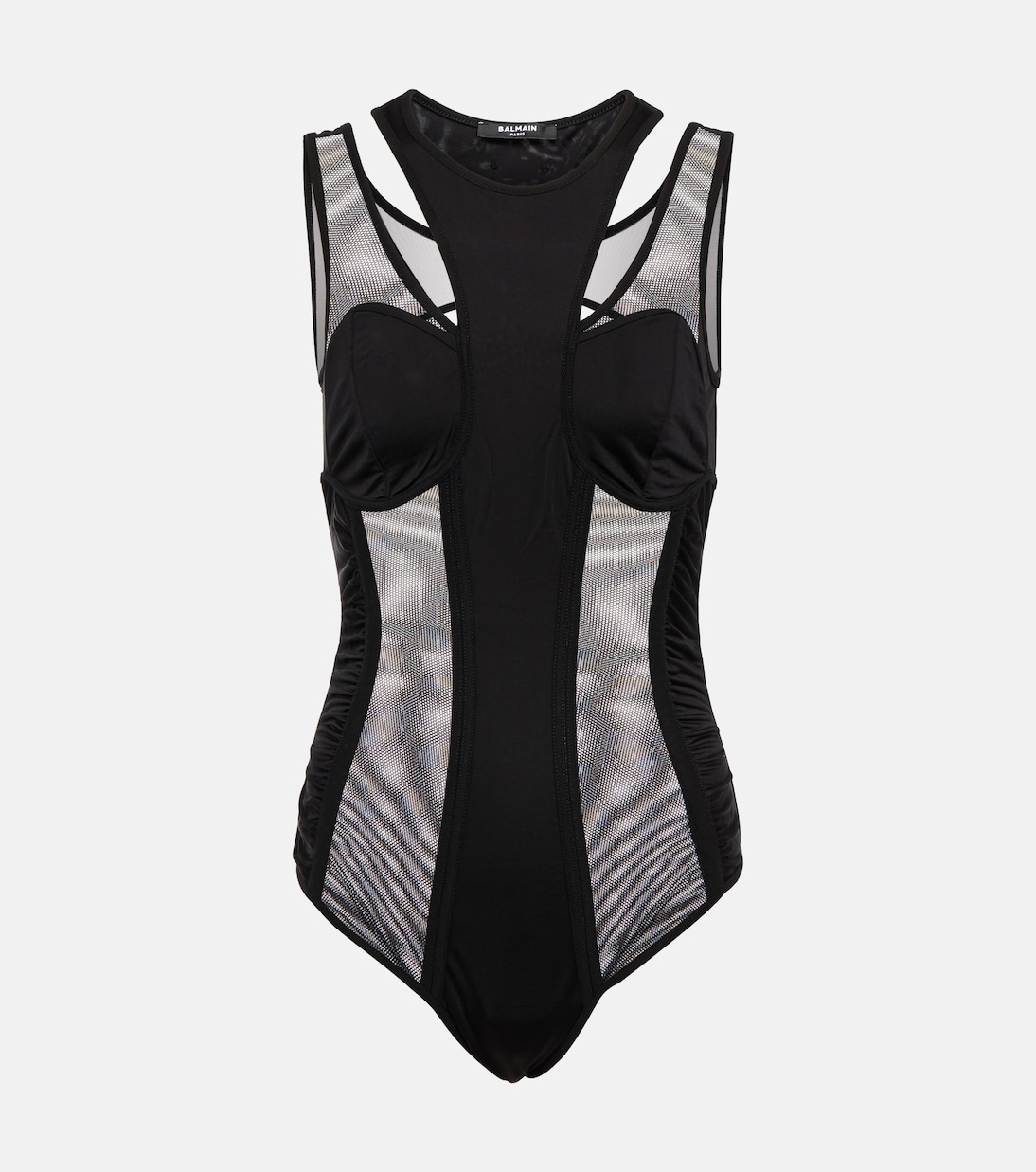 Body mit Mesh | Balmain
