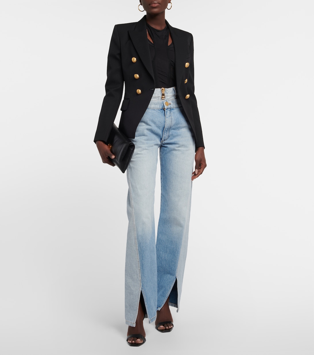 Body mit Mesh | Balmain