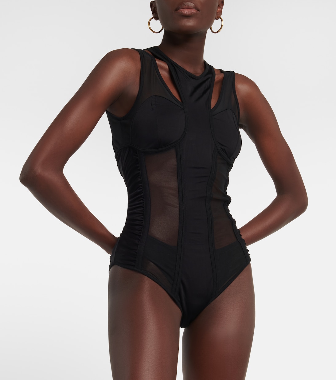 Body mit Mesh | Balmain