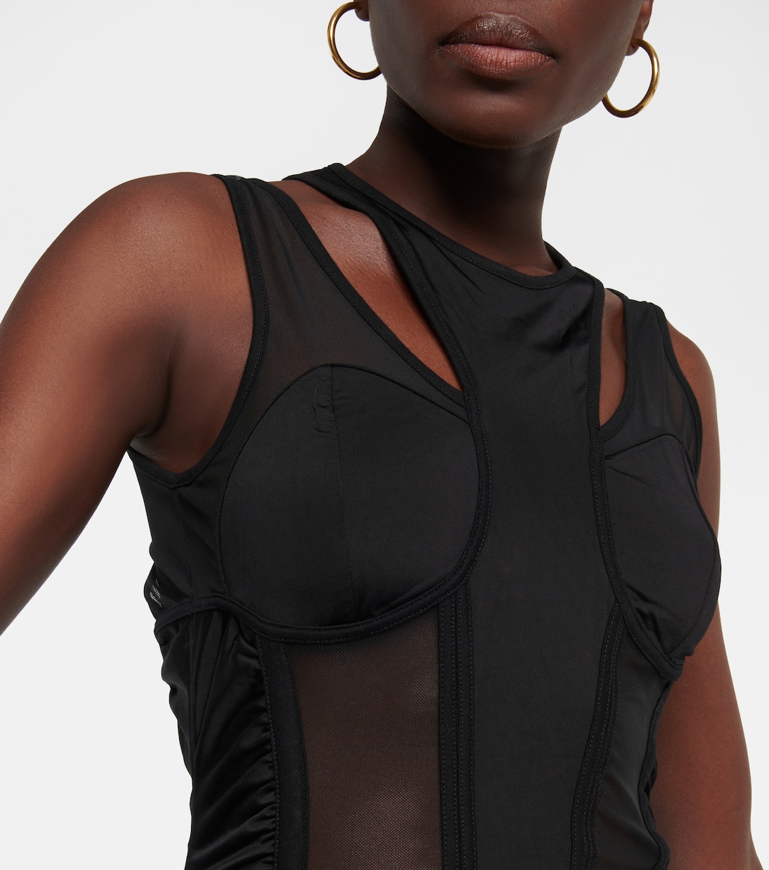 Body mit Mesh | Balmain