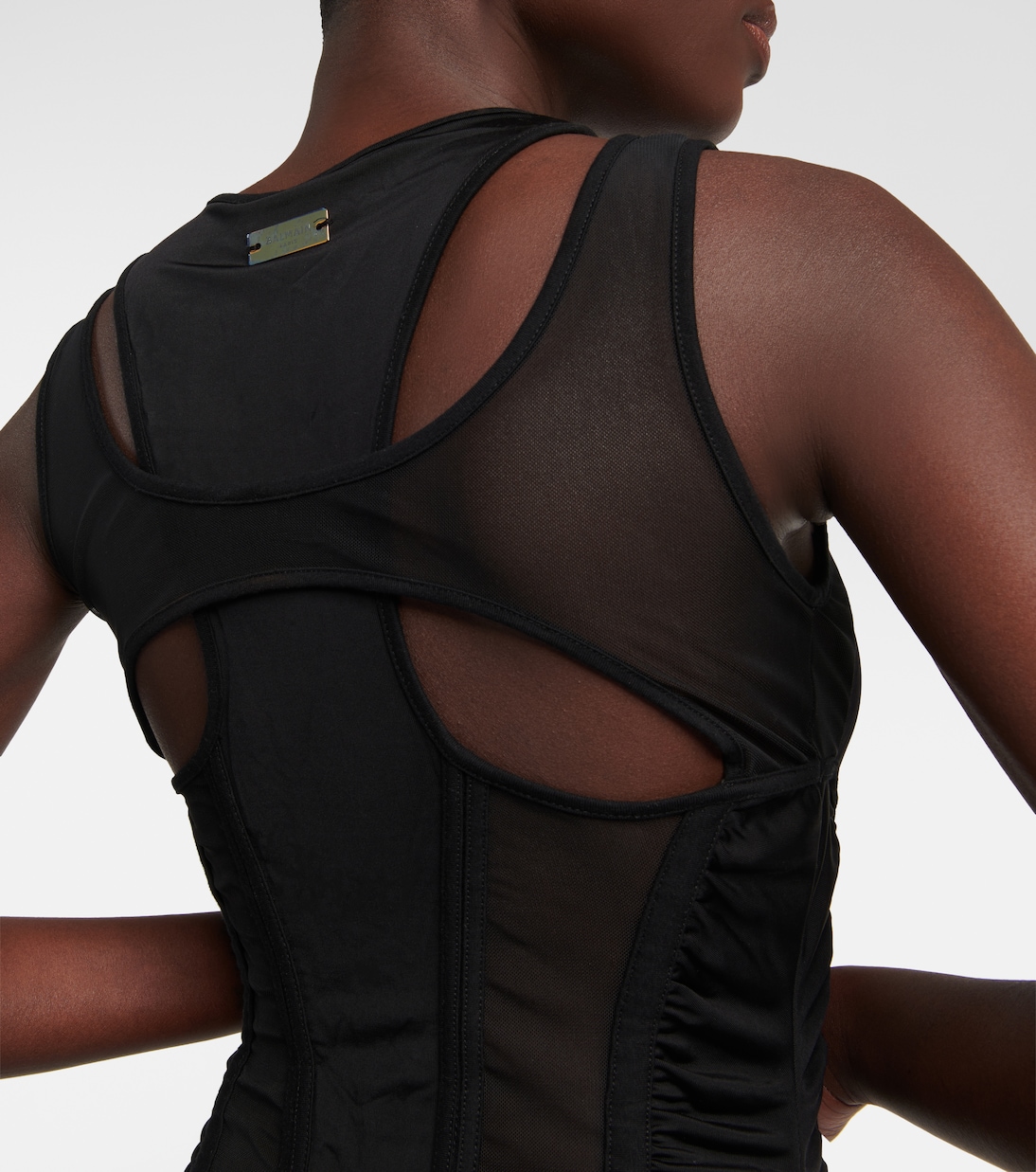 Body mit Mesh | Balmain