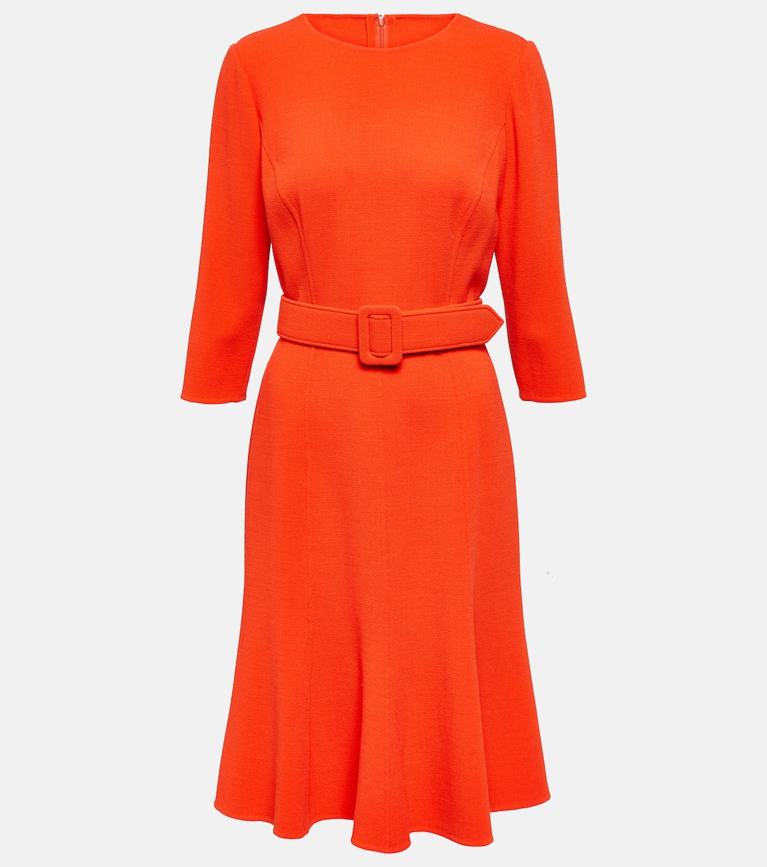 Midikleid aus einem Wollgemisch | Oscar de la Renta