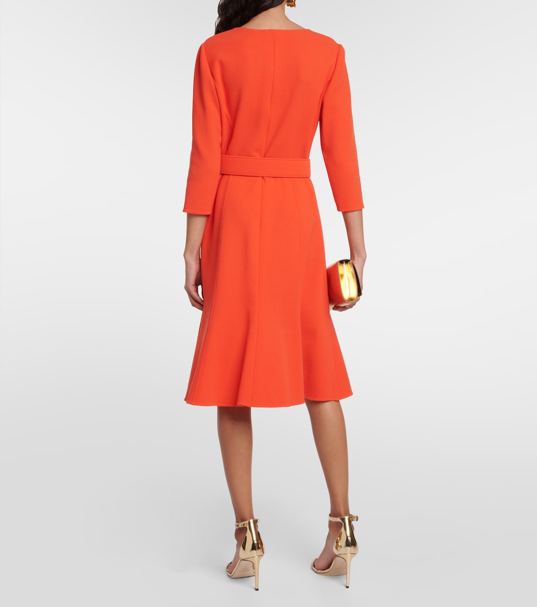 Midikleid aus einem Wollgemisch | Oscar de la Renta