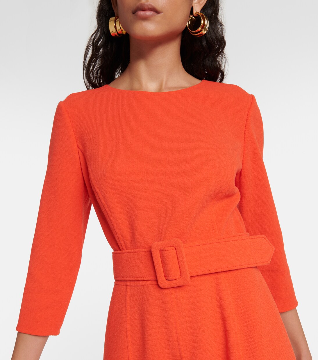 Midikleid aus einem Wollgemisch | Oscar de la Renta