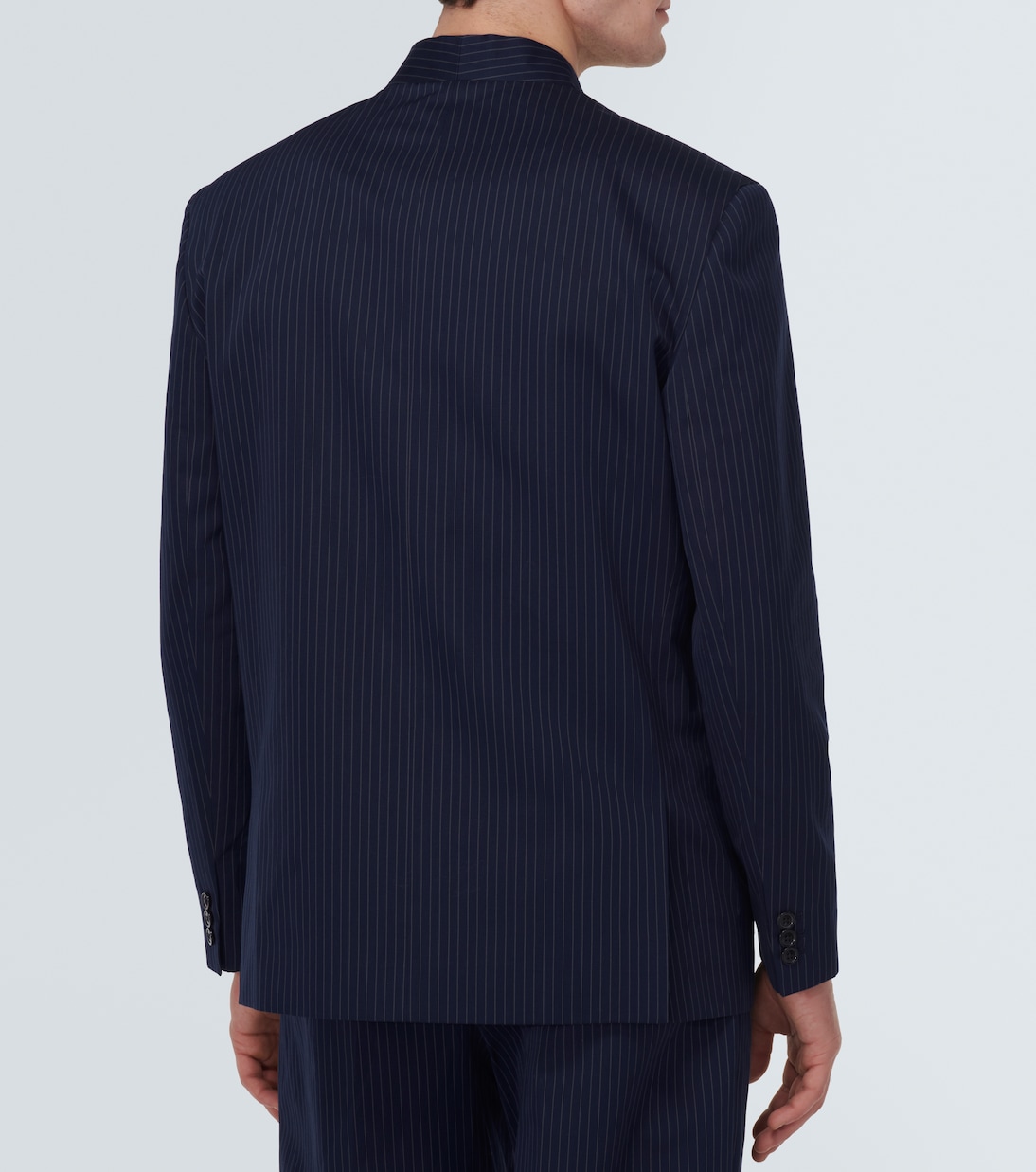 Pinstripe cotton and linen jacket | Kenzo