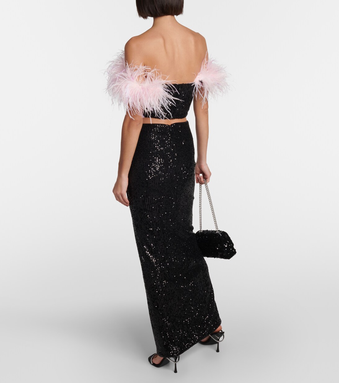 Jupe longue à sequins | Self-Portrait