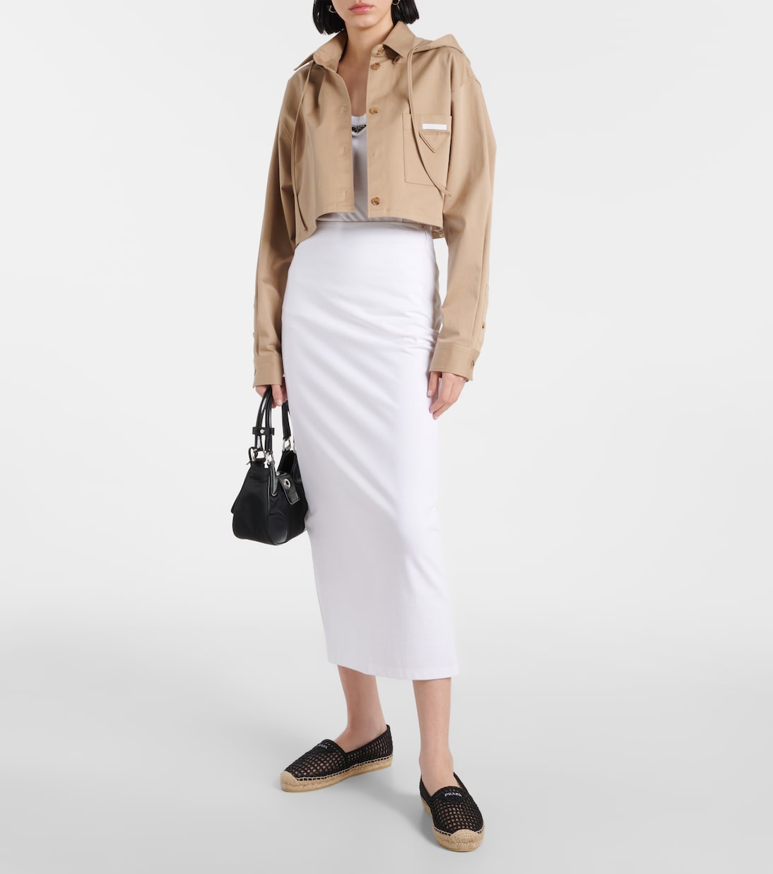 Logo crochet espadrilles | Prada