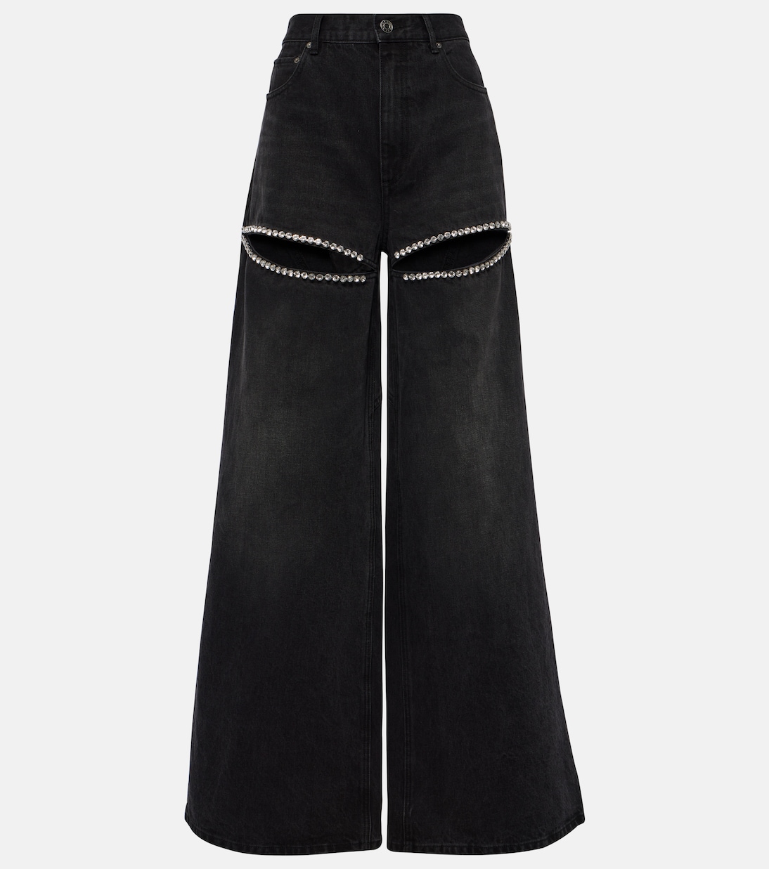 Verzierte Wide-Leg Jeans | Area