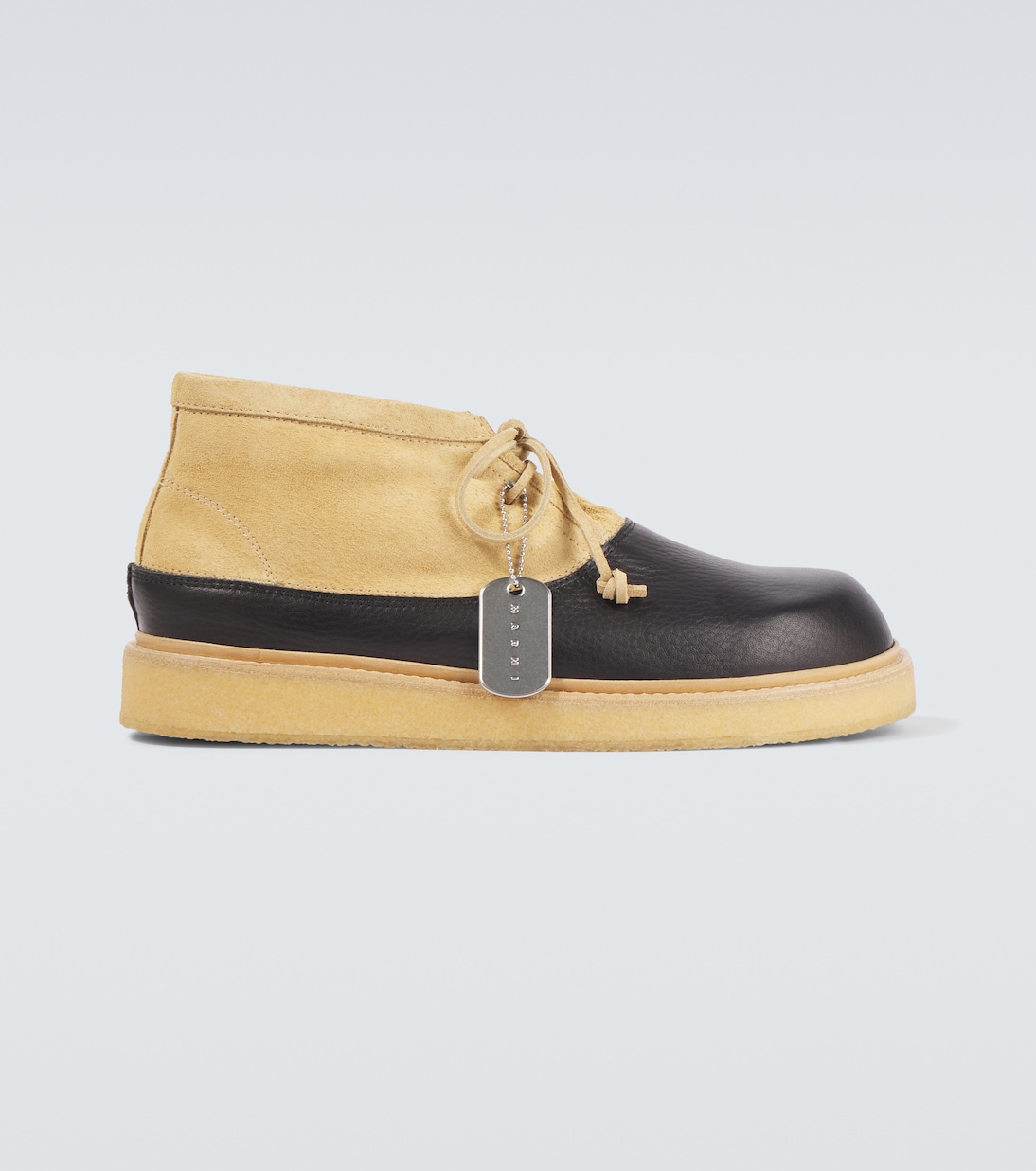 Leather and suede desert boots | Marni