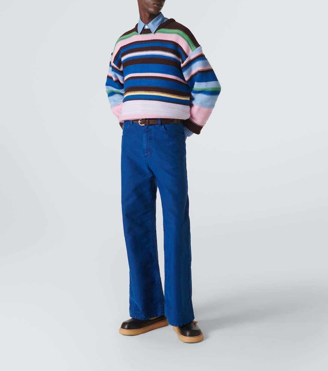 Leather and suede desert boots | Marni