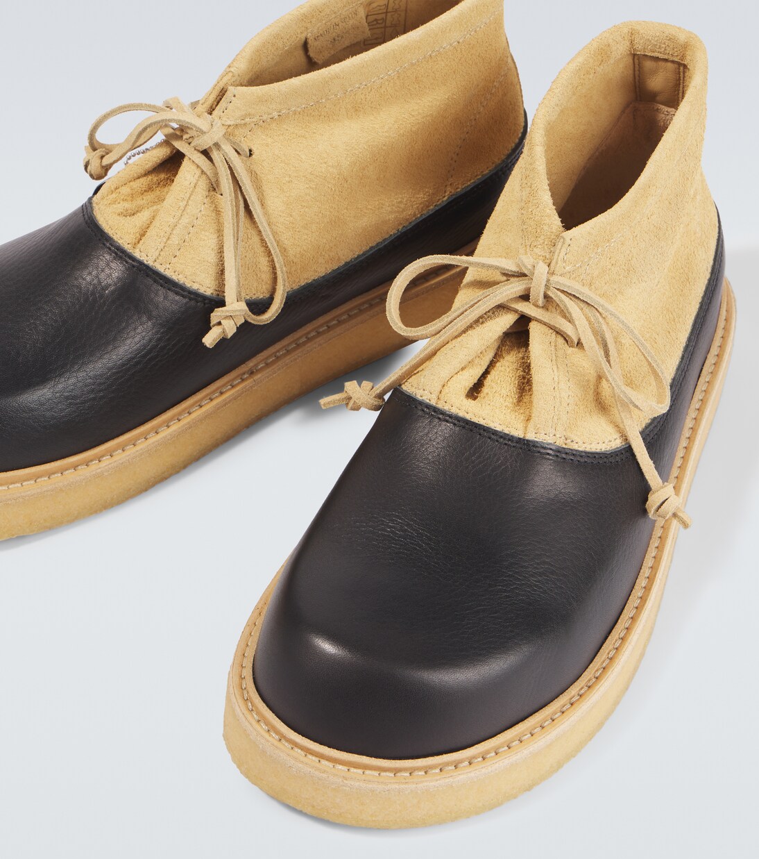 Leather and suede desert boots | Marni