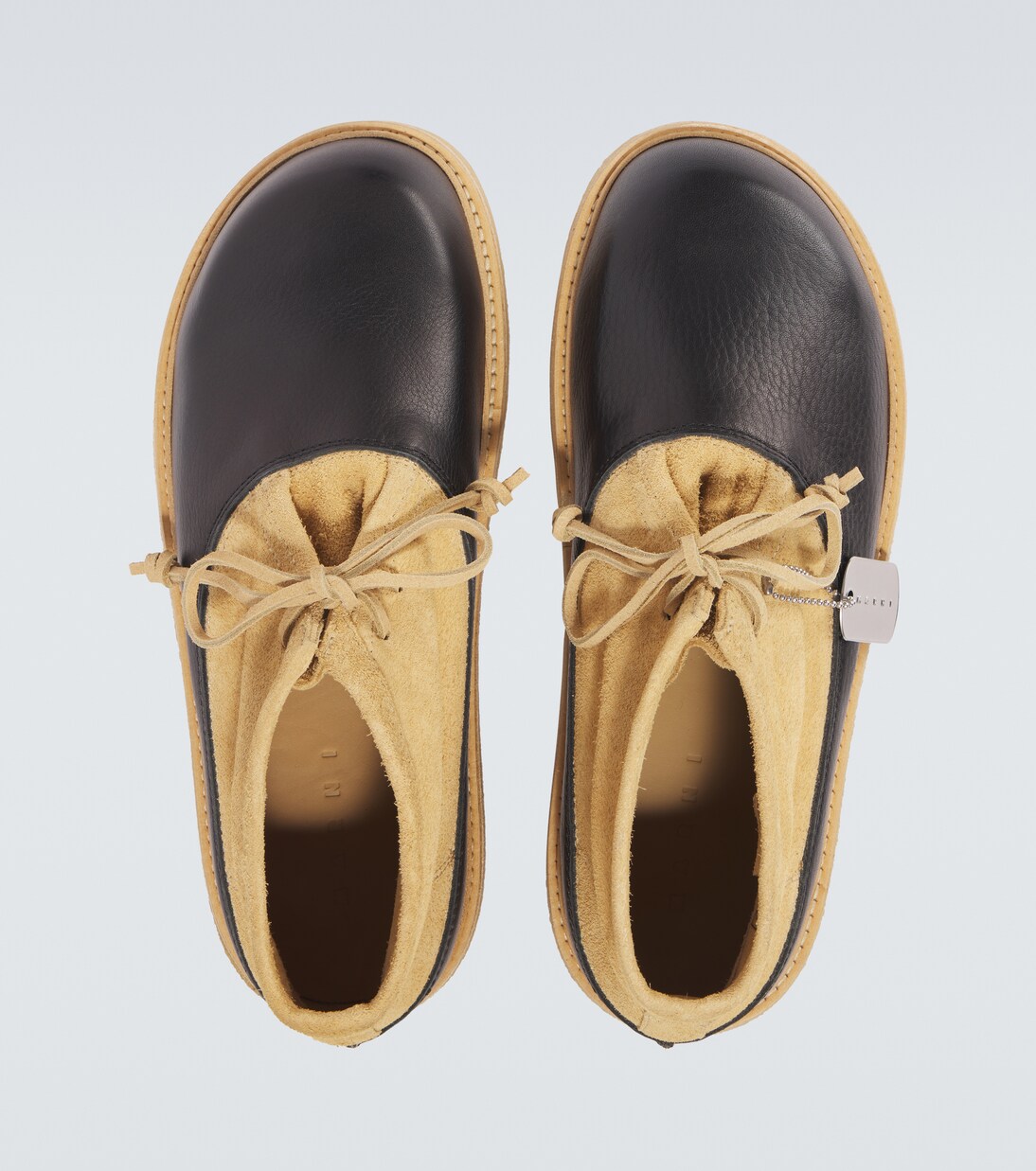 Leather and suede desert boots | Marni