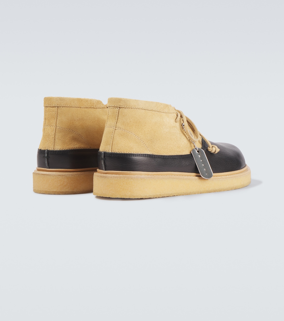 Leather and suede desert boots | Marni