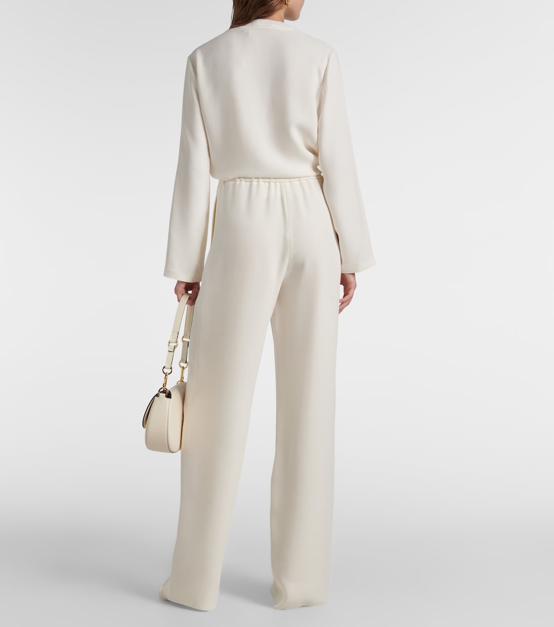 Weite High-Rise-Hose aus Cady Couture | Valentino