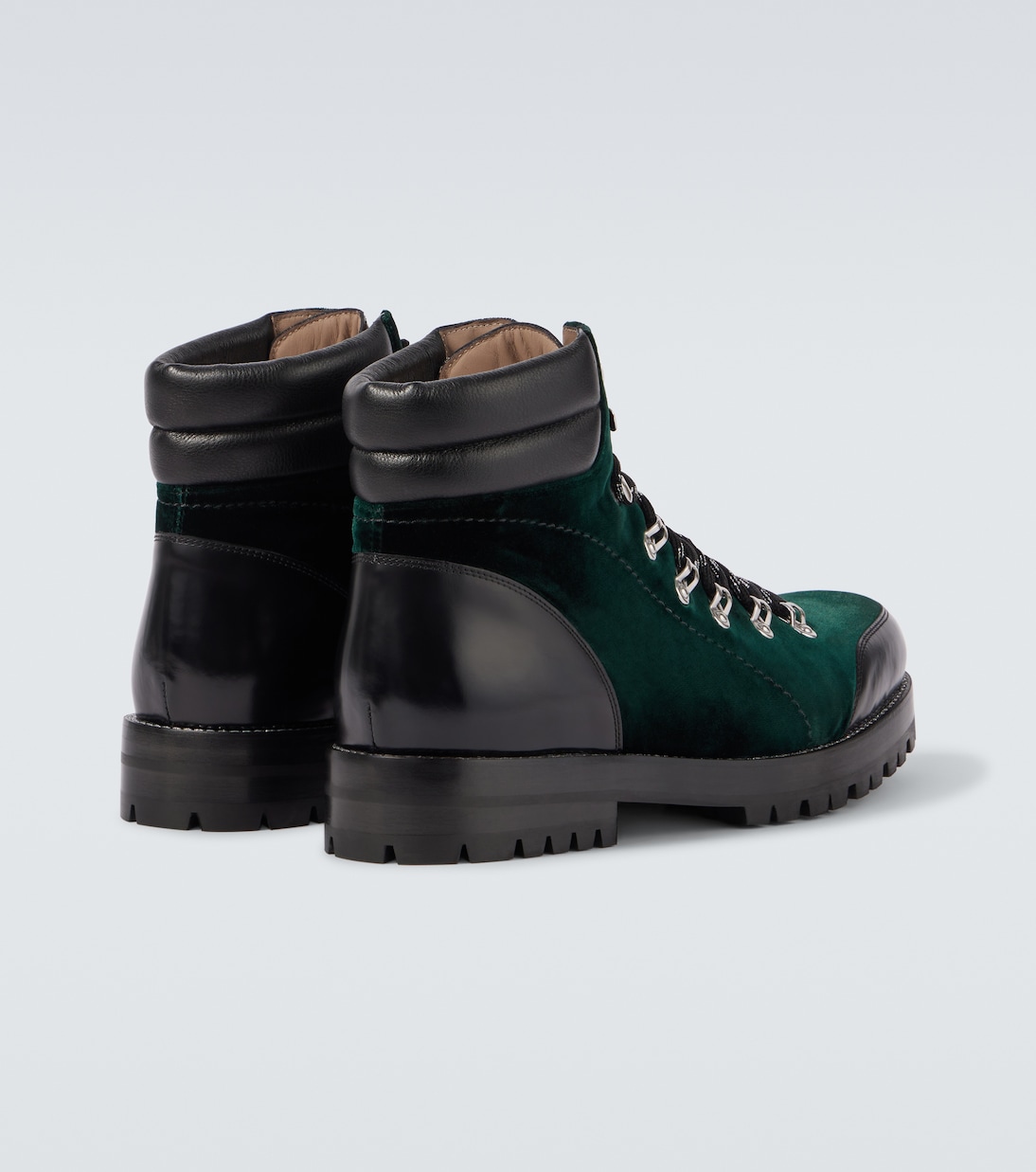 Botas Janka de terciopelo con piel | Manolo Blahnik