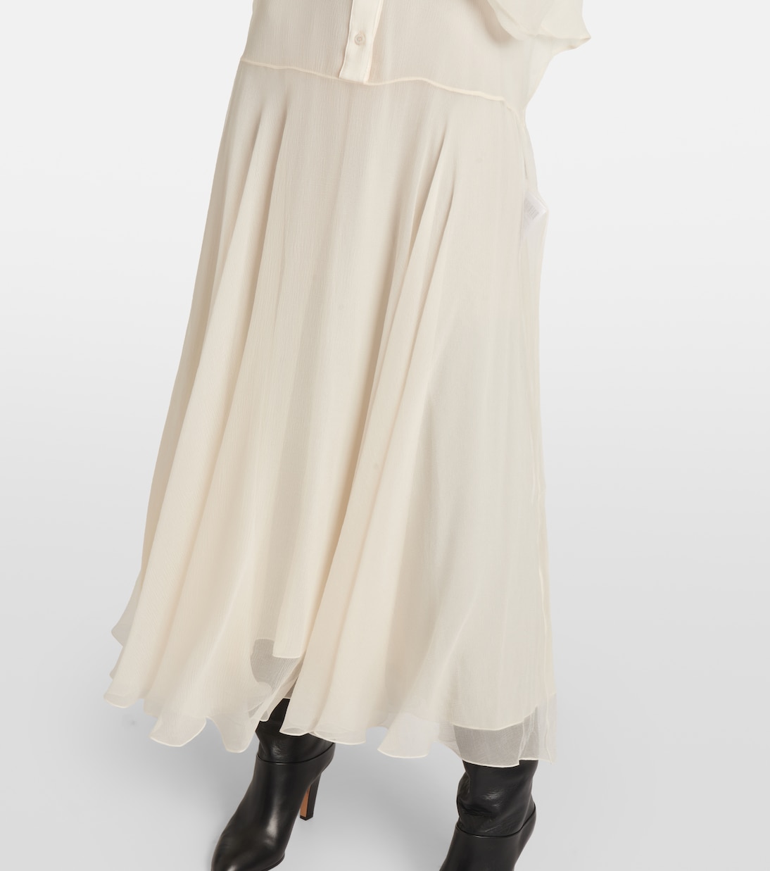 Hemdblusenkleid aus Seidenchiffon | Chloé