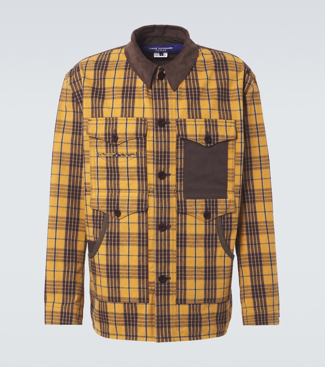 Giacca in flanella di cotone a quadri | Junya Watanabe