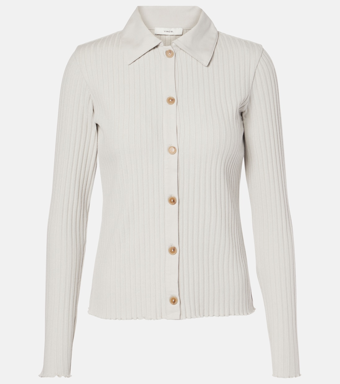 Polopullover aus Rippstrick | Vince